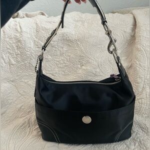 Coach Hampton Satin Medium Hobo Bag- F11668